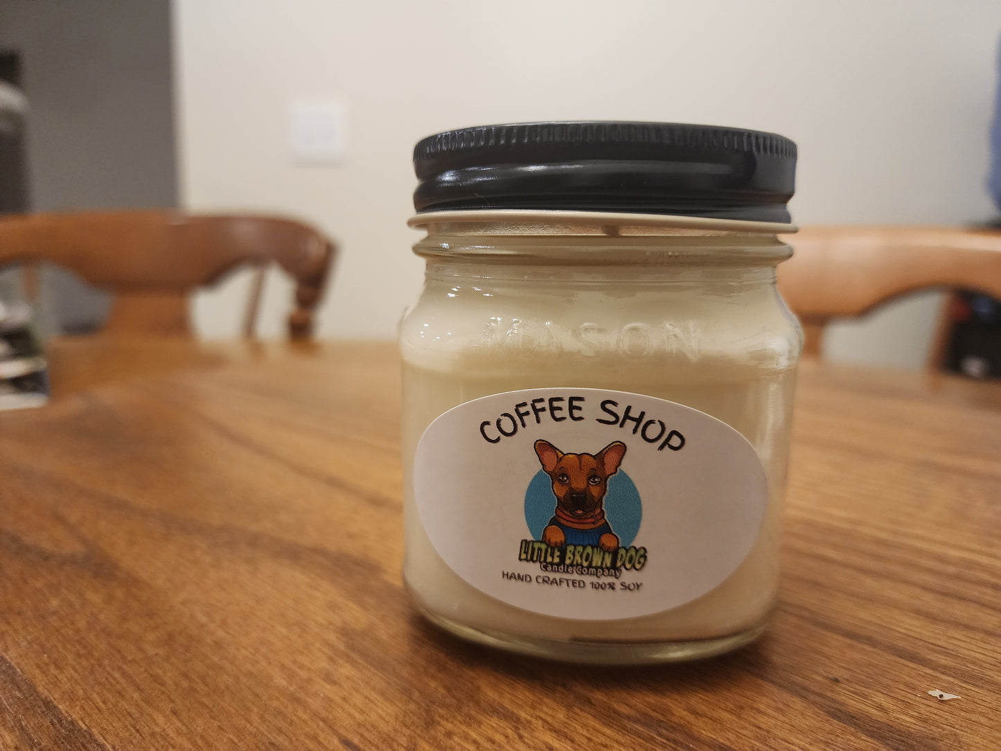 Coffee shop 8 oz soy candle
