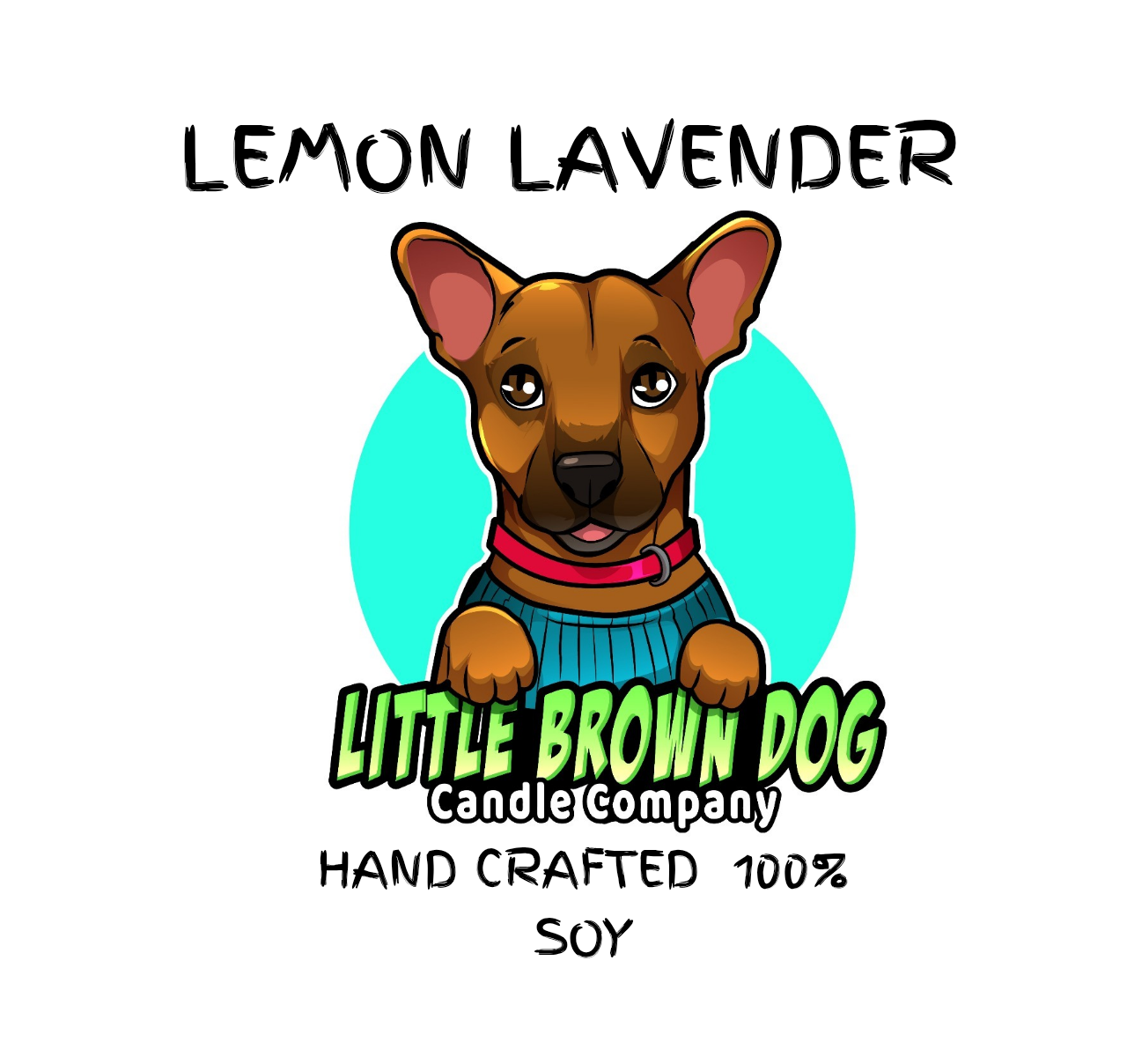 Lemon lavender 8oz soy candle