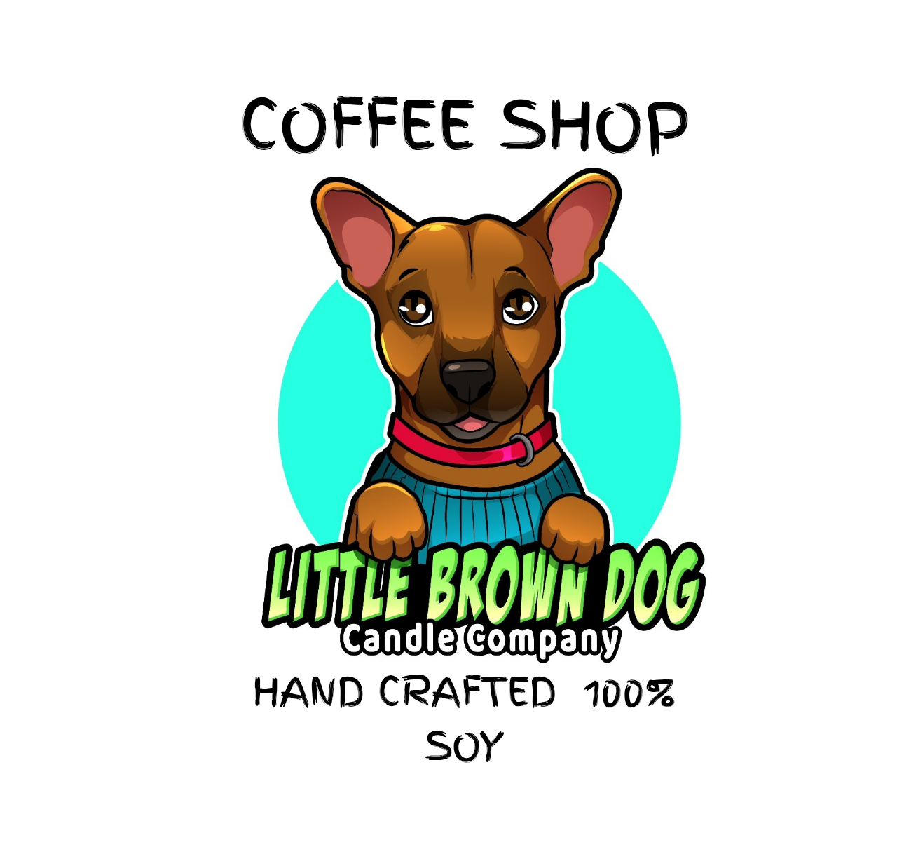 Coffee shop 8 oz soy candle