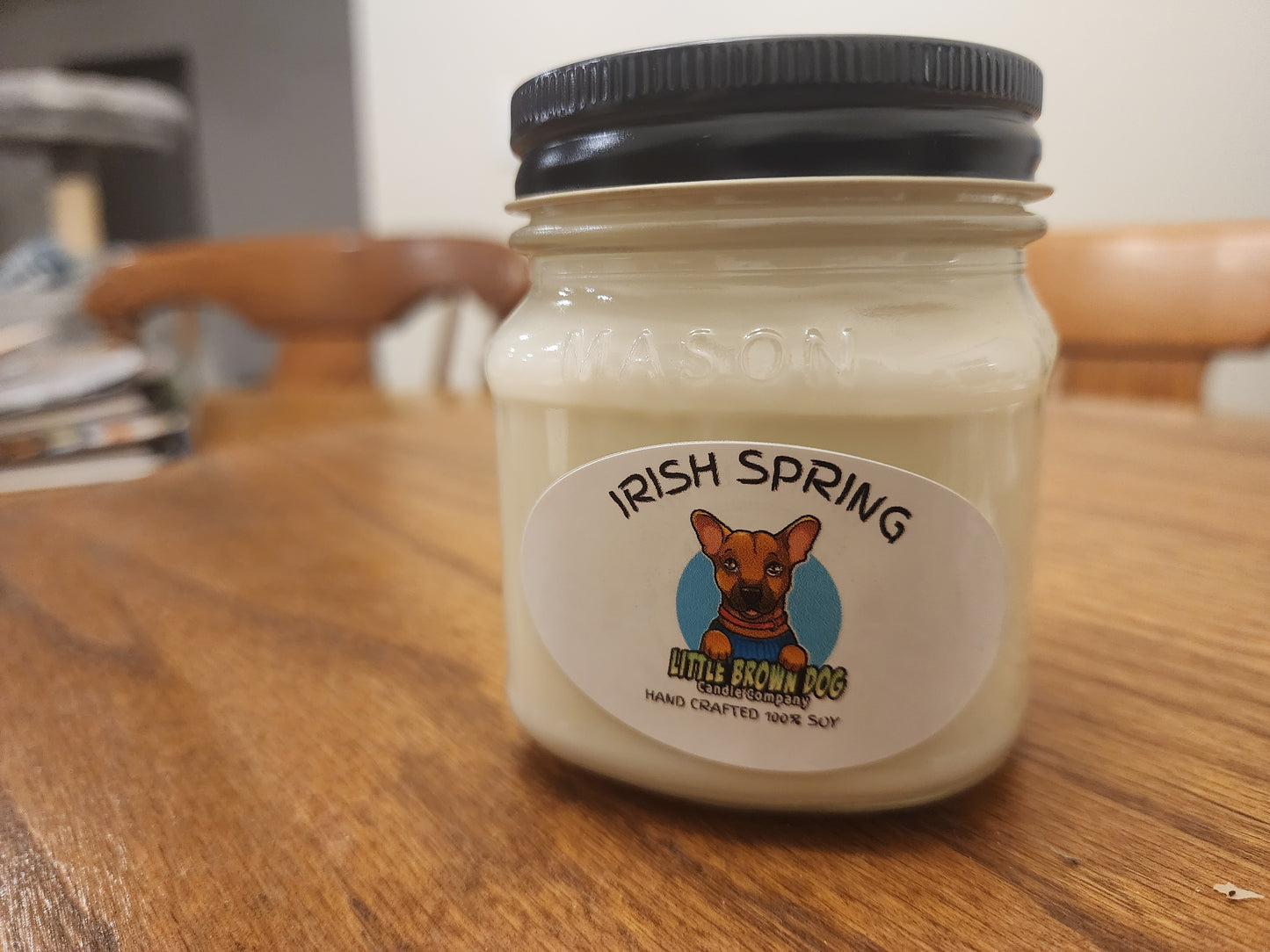 Irish spring 8oz soy candle