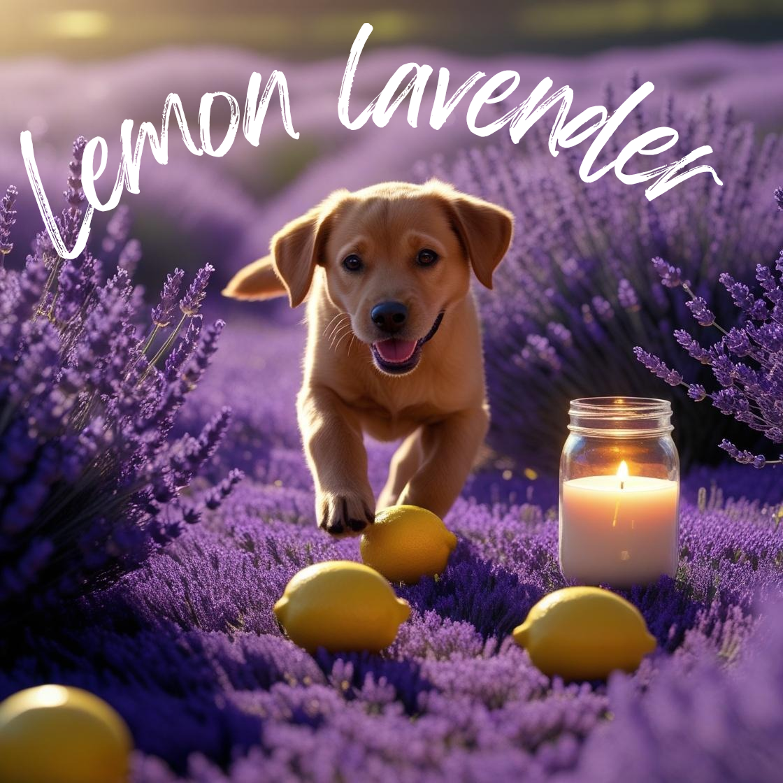 Lemon lavender 8oz soy candle
