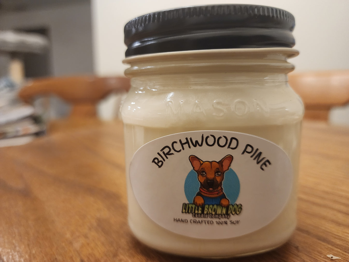 Birchwood pine 8 oz soy candle