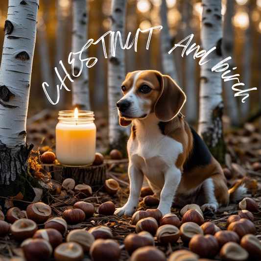 Chestnut and birch 8oz soy candle