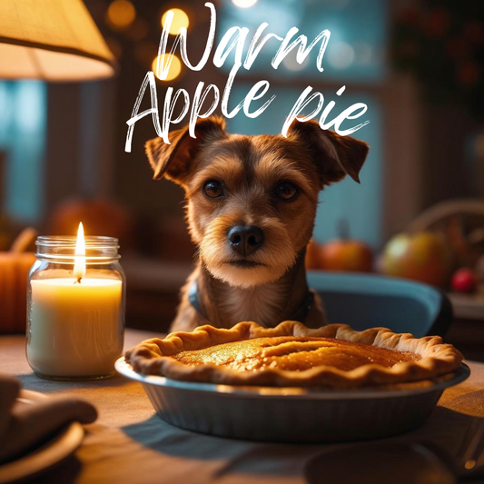 Warm apple pie 8oz soy candle