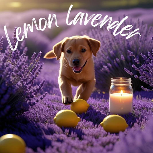 Lemon lavender 8oz soy candle